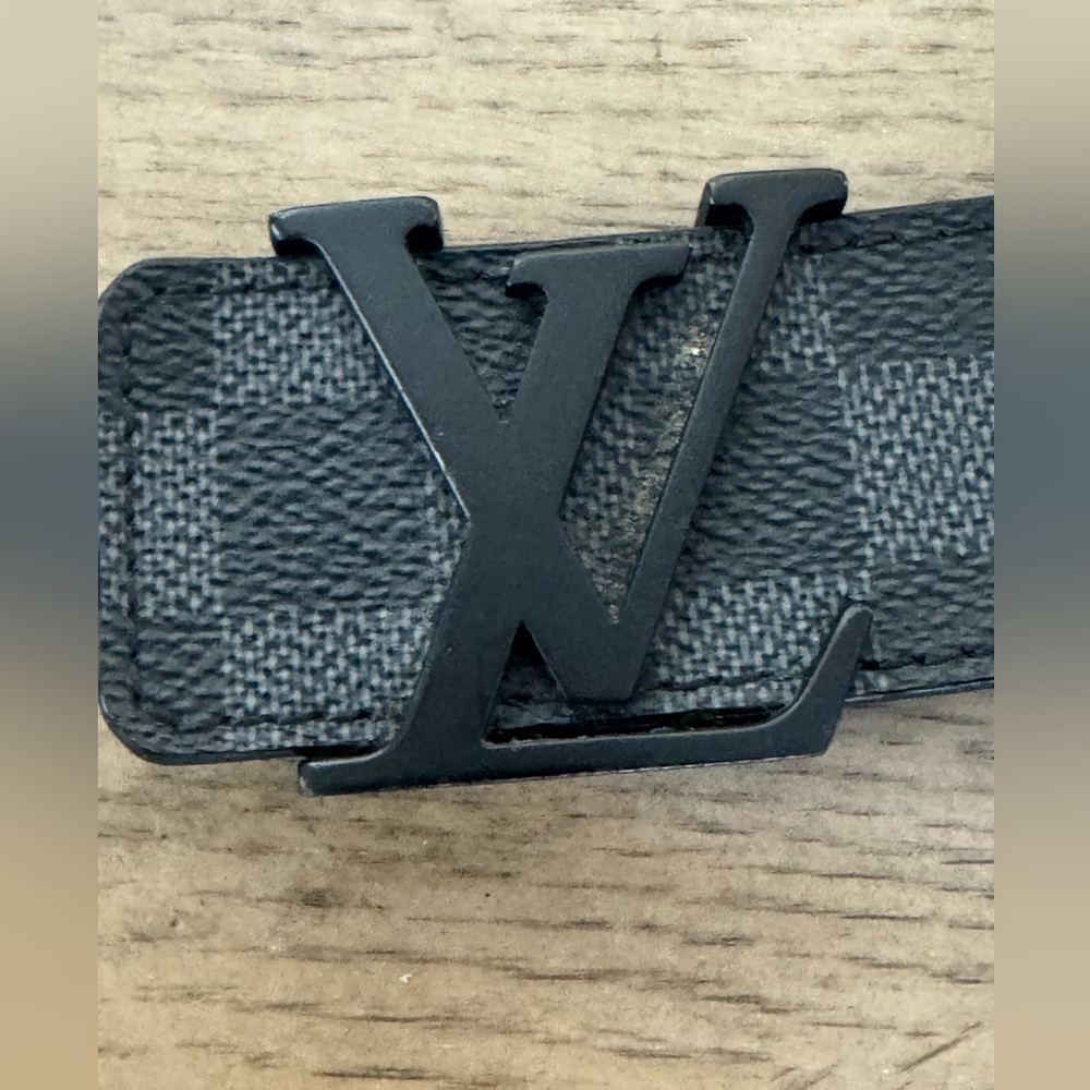 Louis Vuitton Dark Leather Belt